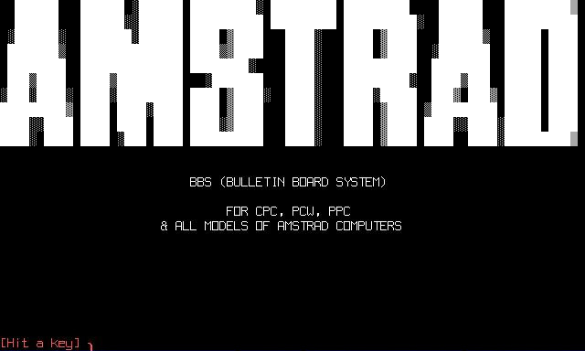Amstrad BBS